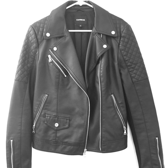 Express Jackets & Blazers - (Minus the) leather quilted Moto jacket